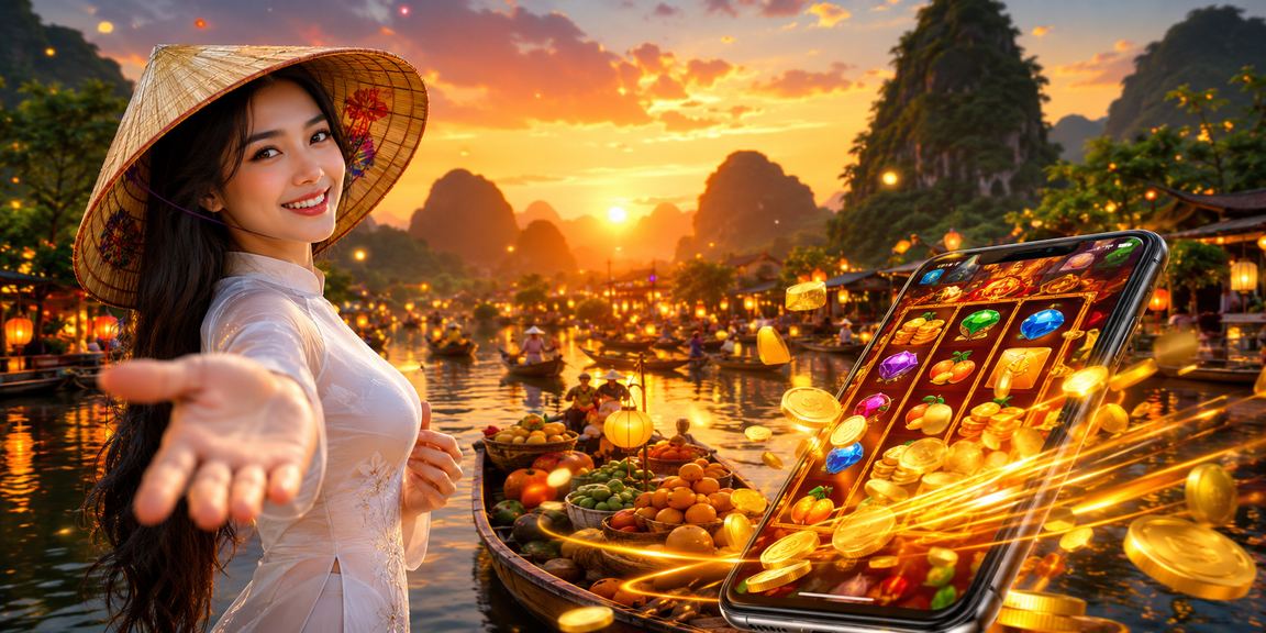 Người chơi tại Ninh Bình trải nghiệm slot game cao cấp trên điện thoại di động buổi tối